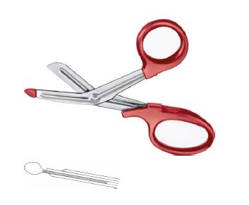 УНІВЕРСАЛЬНІ НОЖИЦІ ЧЕРВОНІ 180MM